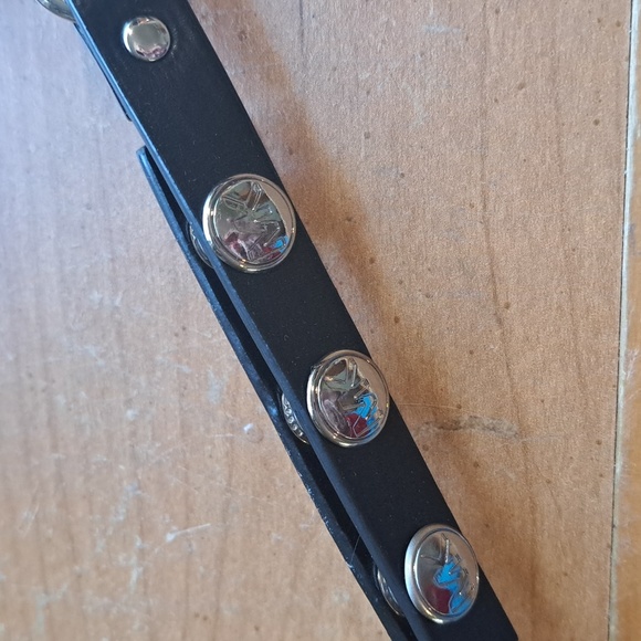 Michael Kors,belt bag, black,very cool hardware ,slim, - Picture 2 of 5